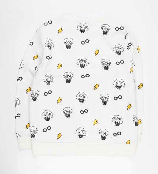 Harry Potter Unisex White Sweatshirt L Pullover