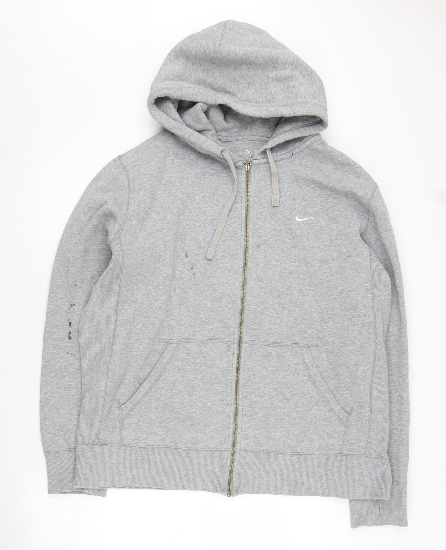 Nike Men's Grey Full Zip Hoodie Size L