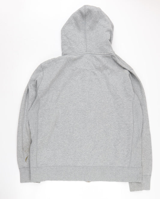 Nike Men's Grey Full Zip Hoodie Size L