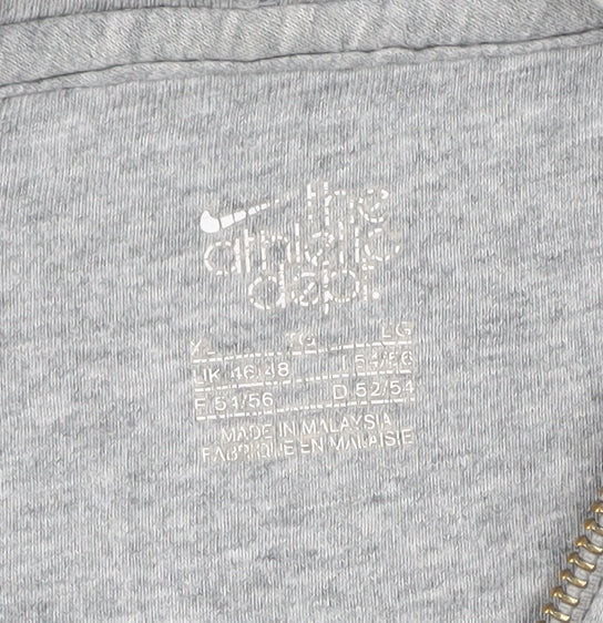 Nike Men's Grey Full Zip Hoodie Size L