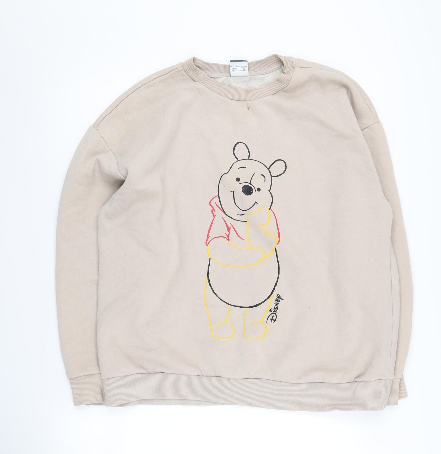 Disney Women's Beige Winnie the Pooh Sweatshirt L