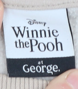 Disney Women's Beige Winnie the Pooh Sweatshirt L