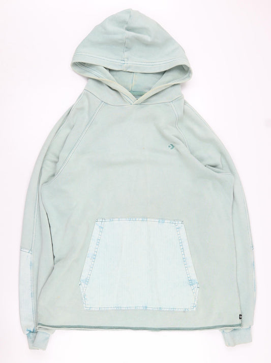 Mens UK S Regular Converse Green Pullover Hoodie