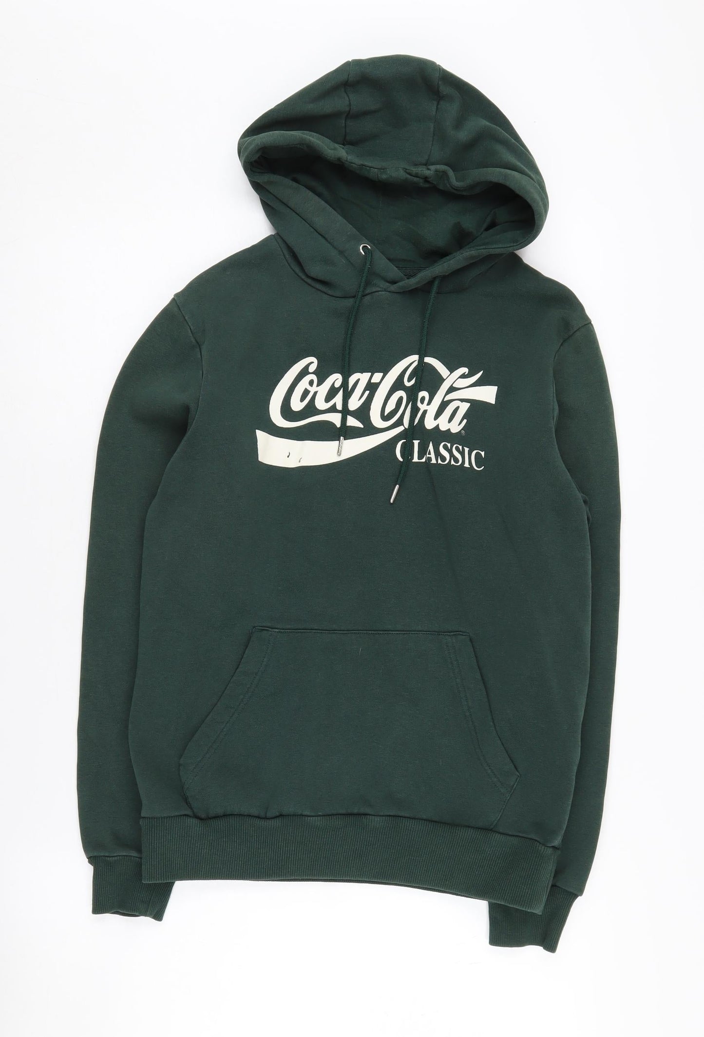 Coca-Cola Unisex Green Pullover Hoodie, Size S