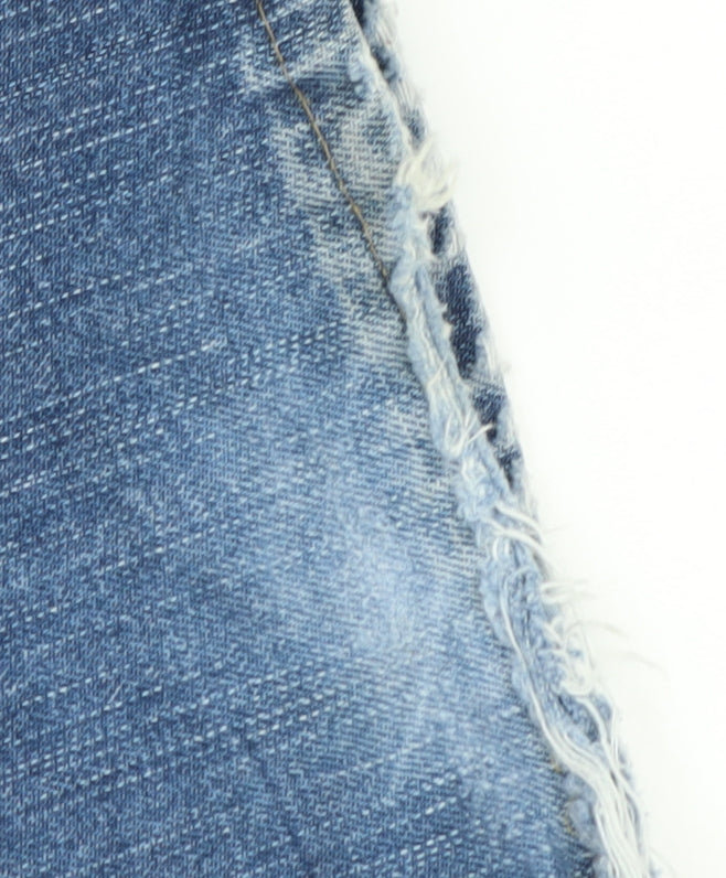 Superdry Men's Blue Distressed Denim Jeans Size 34