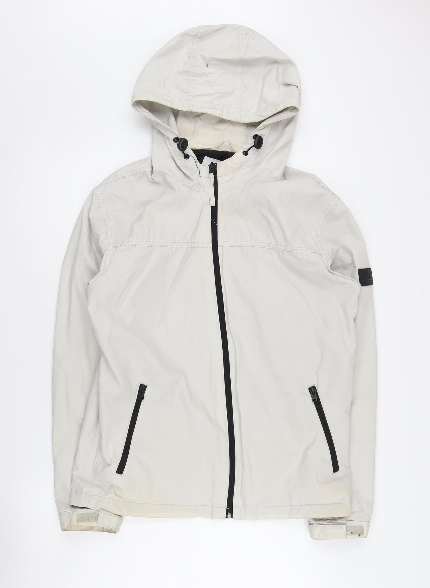 Jack & Jones Men's White Windbreaker Jacket L