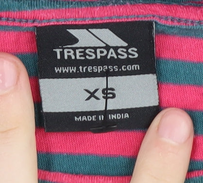 Trespass Women's Multicoloured Striped T-Shirt XS