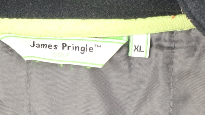 James Pringle Men's Black Fleece XL Golf Jacket