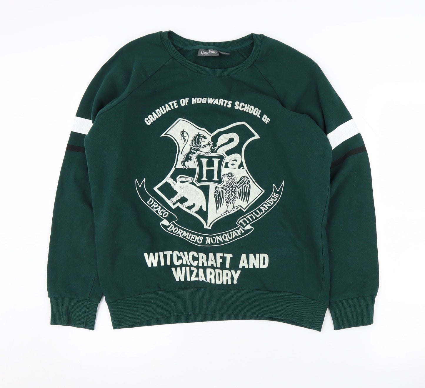 Harry Potter Women's Green Pullover Sweatshirt, Size 14