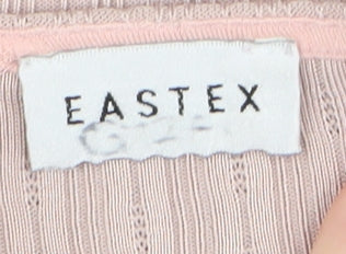 Eastex Women's Beige Long Sleeve Knit T-Shirt Size 14
