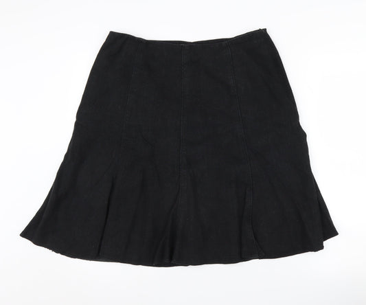 Laura Ashley Women's Black Skirt, Size 14