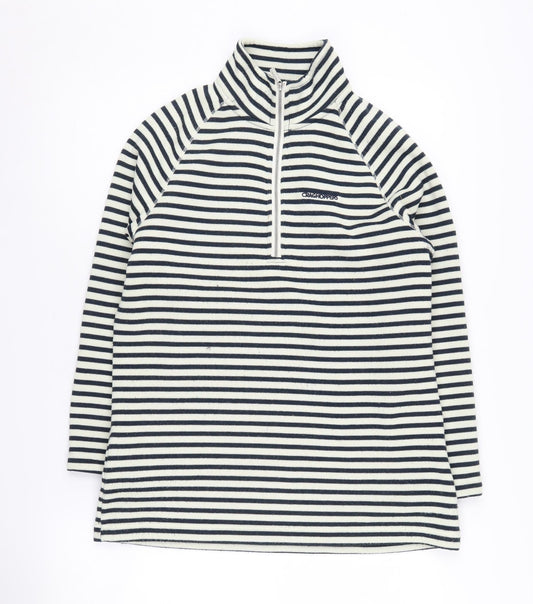 Craghoppers Women's Black&White Striped Pullover Sweatshirt, Size 12