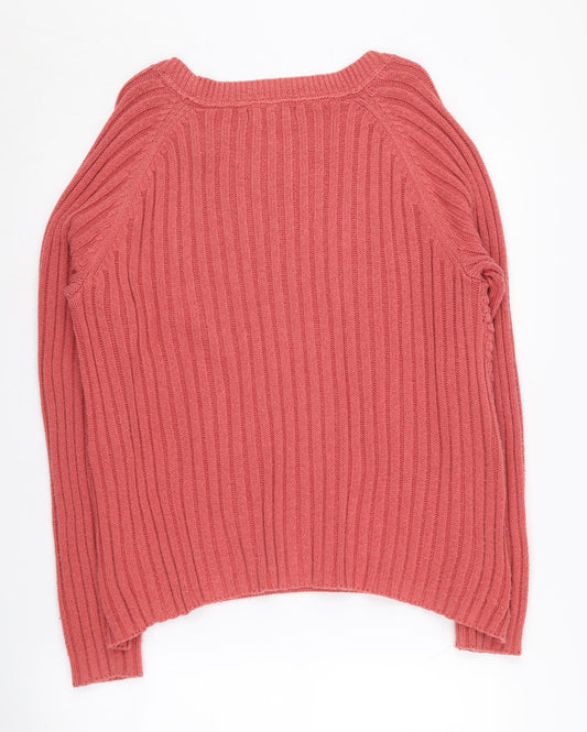 Laura Ashley Women's Red Pullover Jumper, Size 18