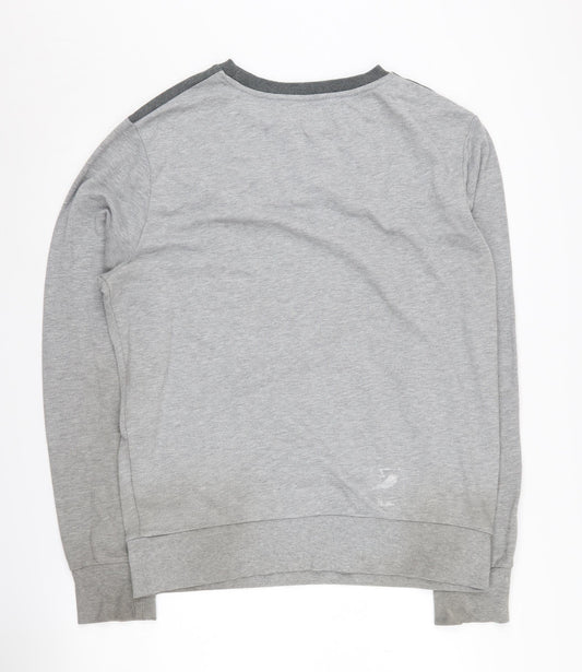 Jack & Jones Grey Graphic Men's XL Pullover Sweatshirt