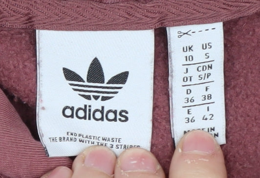 Adidas Women's Pink Pullover Hoodie Size 10