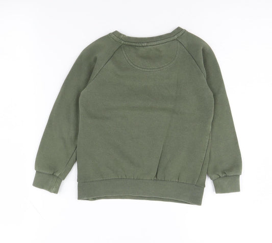 McKenzie Boys Green Sweatshirt 4-5 Years Crew Neck Pullover