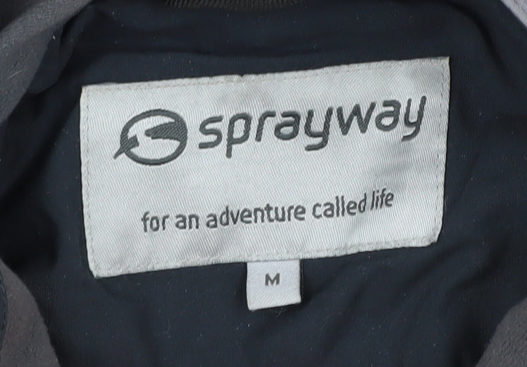 Sprayway Men's Grey Waterproof Rain Jacket, Size M