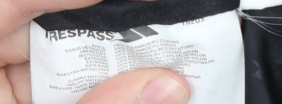 Trespass Men's Black 2XS Anorak Jacket Waterproof