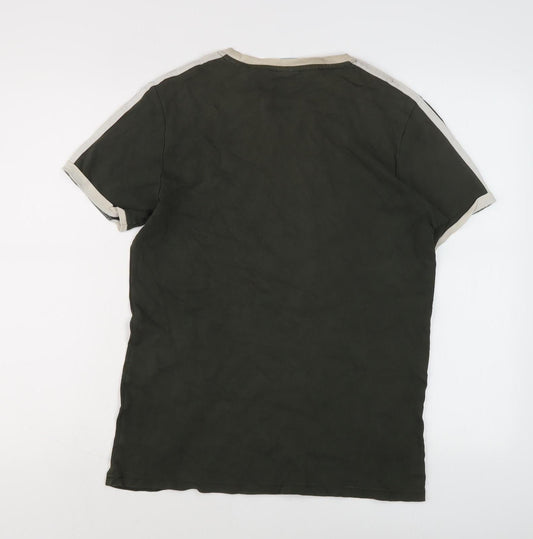 Adidas Men's Black Cotton T-Shirt L, Logo Design