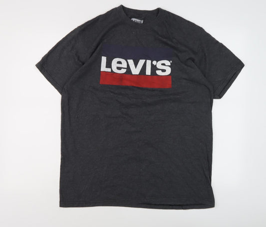 Levi's Men's Black Graphic Print T-Shirt L
