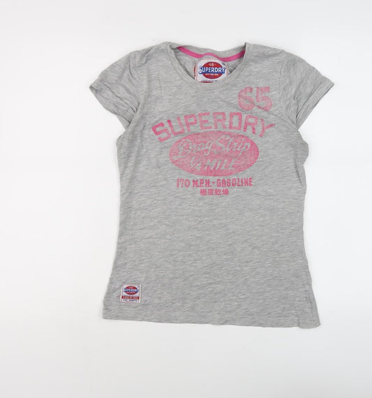 Superdry Women’s Grey Basic Tee - Size S