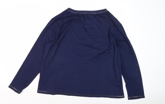 Harry Potter Unisex Blue T-Shirt XL Long Sleeve Casual