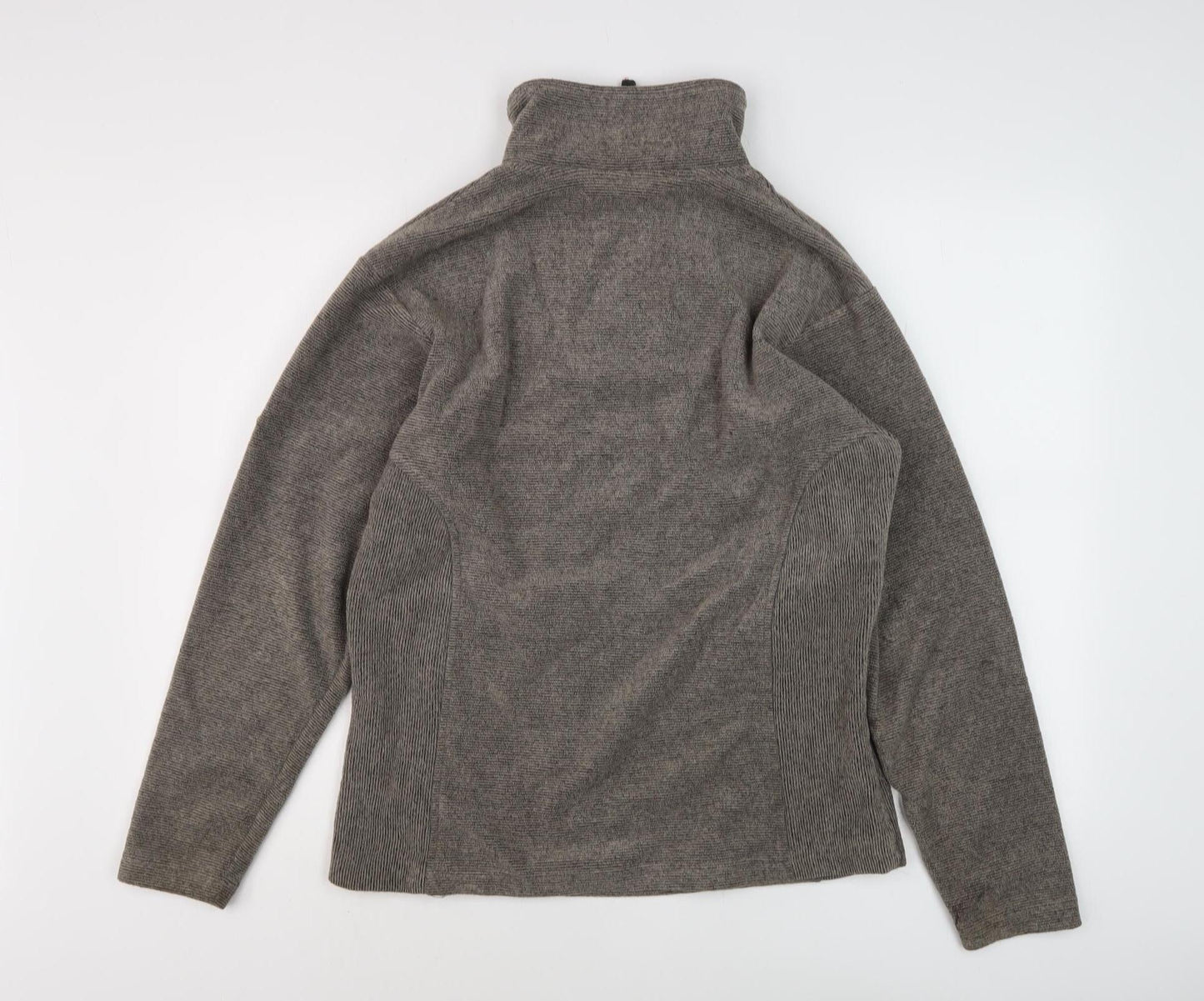 Trespass Grey Henley Sweatshirt Unisex L 1/4 Zip