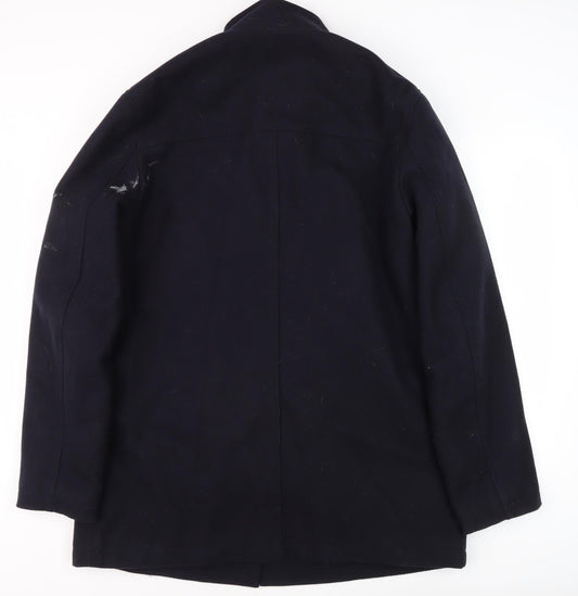 Tokyo Laundry Men's Blue Military Coat Size L