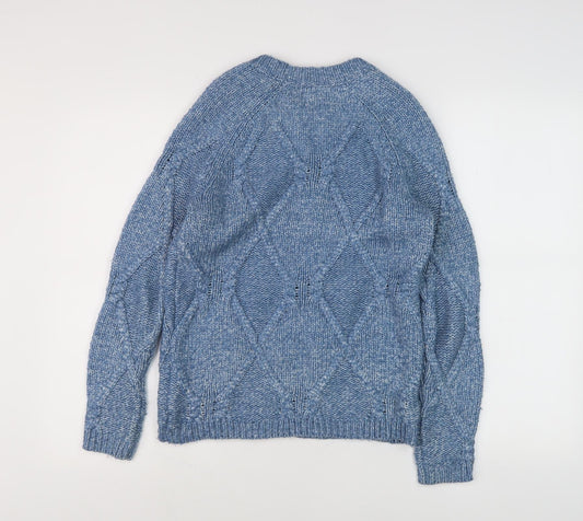 Fat Face Women's Blue Pullover Jumper, Size M