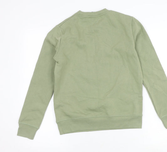New Balance Green Sweatshirt XS Unisex Pullover Logo