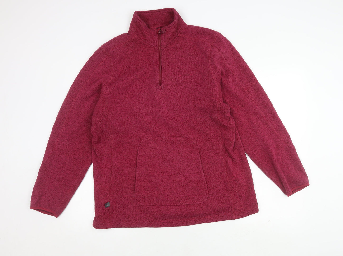 Mountain Life Women's Red Pullover Fleece Sweatshirt