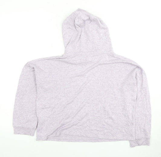 Marks and Spencer Girls Purple Pullover Hoodie 10-11 Years