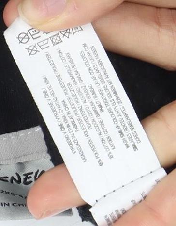 Disney Women’s Black Minnie Mouse Full Zip Hoodie, Size 6