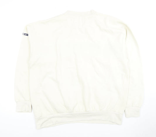 Reebok Men's White Pullover Sweatshirt M