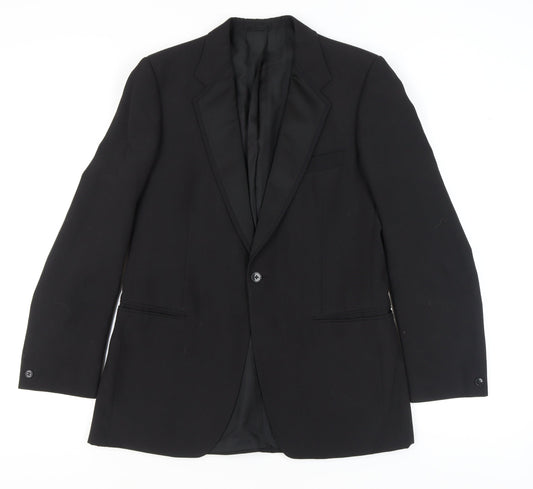 Moss Bros Black Tuxedo Blazer Men's 38R Formal