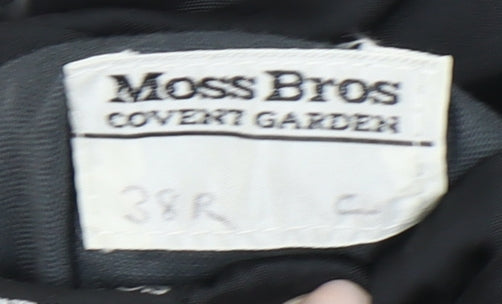 Moss Bros Black Tuxedo Blazer Men's 38R Formal