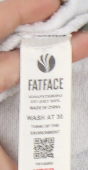 FatFace Women's Grey Hoodie Pullover - Size 6, Casual