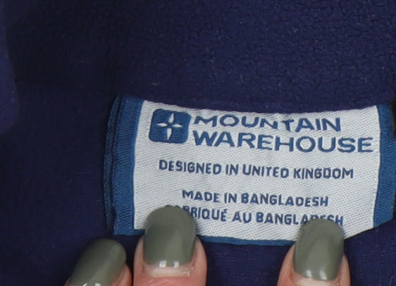 Mountain Warehouse Women’s Blue Fleece Zip Sweatshirt M