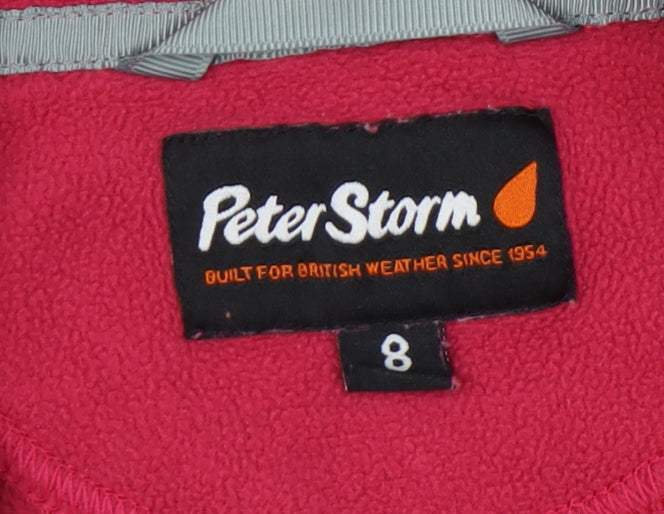Peter Storm Women's Red Fleece Pullover Sweatshirt Size 8