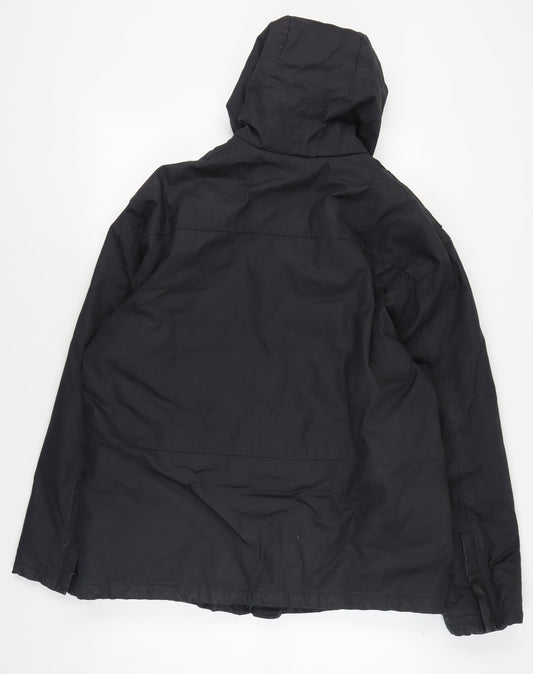 Firetrap Men's Black Hooded Parka Jacket XL