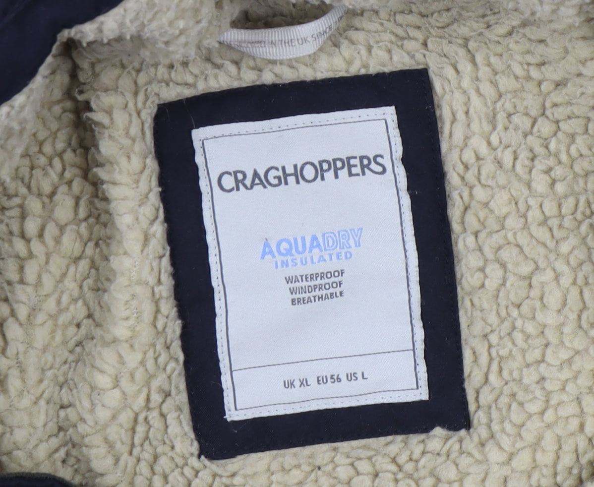 Craghoppers Men's Blue XL Puffer Jacket Waterproof