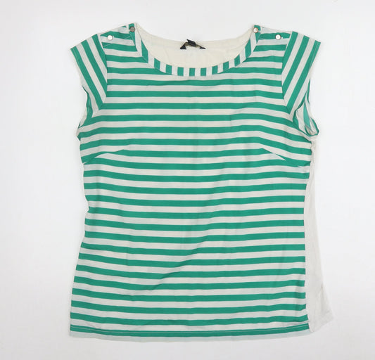 Womens UK Size L Banana Republic Multicoloured Cotton Blend Blouse