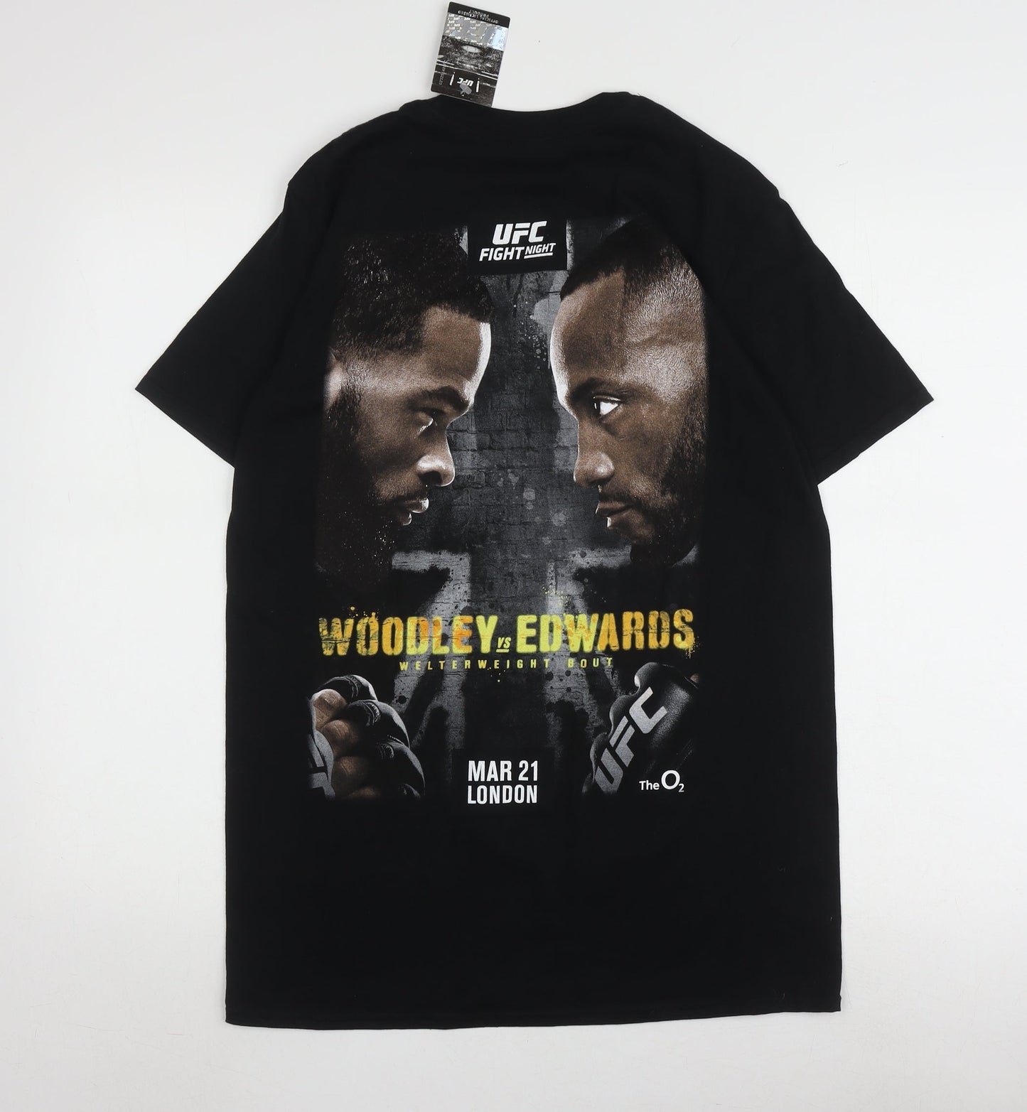 UFC Men's Black Medium Sports T-Shirt, Graphic Print