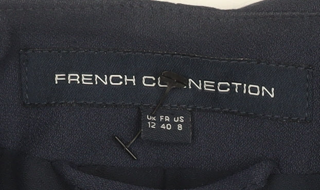 Brand and care label for French Connection Women's Blue Blazer, size 12