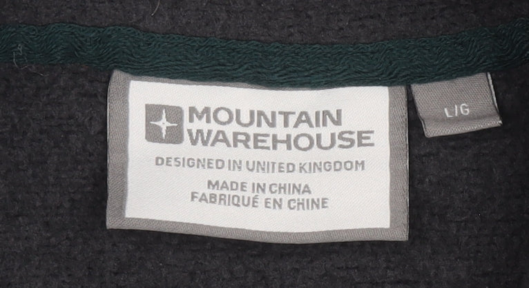 Mountain Warehouse Men's Green 1/4 Zip Sweatshirt, L