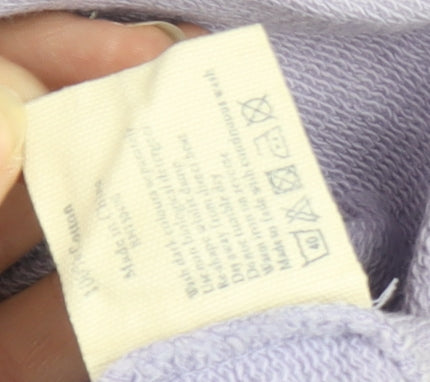 Jack Wills Women's Purple Logo Sweatshirt Size 12