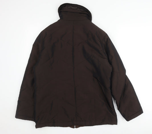 Womens UK Size 8 Alexon Brown Nylon Blend Jacket