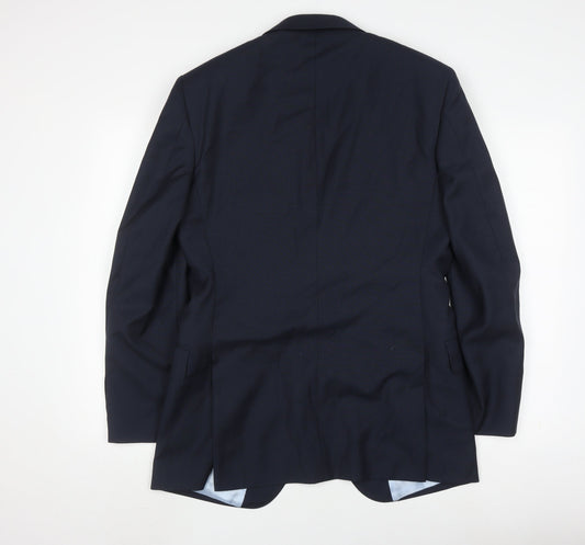 T.M.Lewin Men's Blue Suit Jacket Size 39R Formal