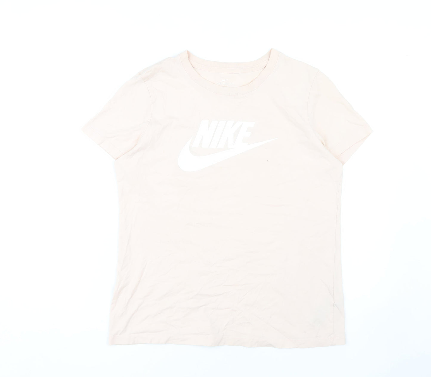Nike Beige Unisex T-Shirt Medium Sports Casual