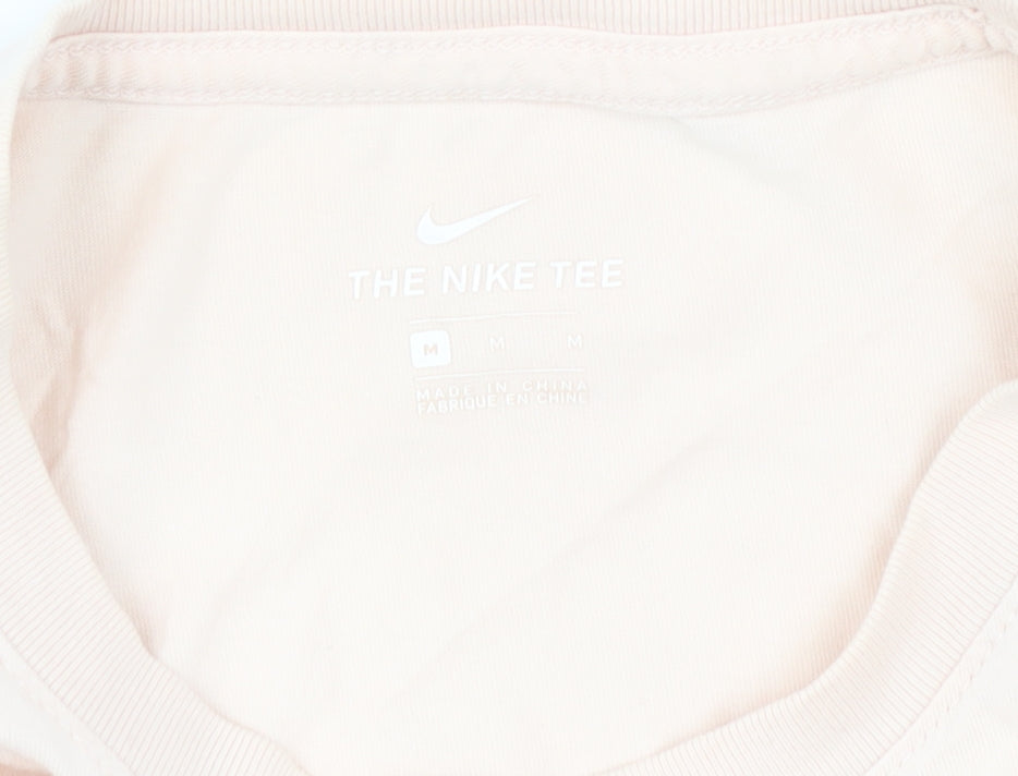 Nike Beige Unisex T-Shirt Medium Sports Casual